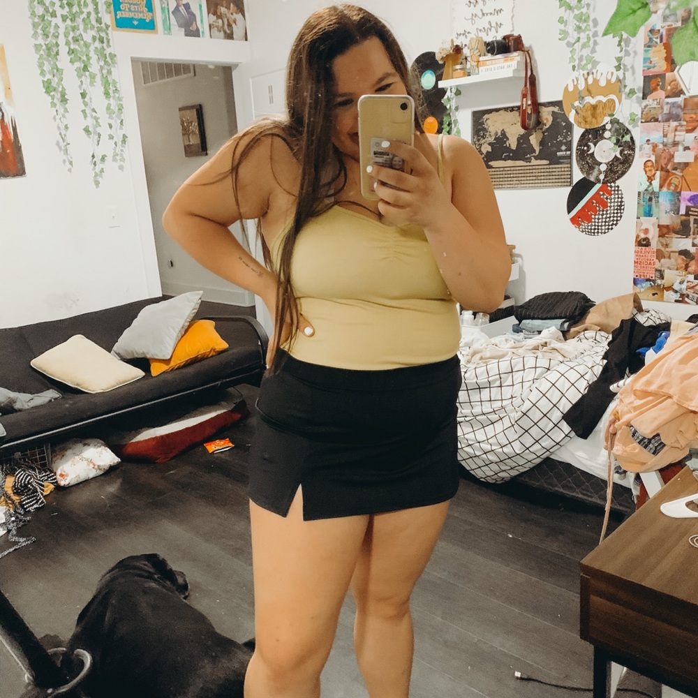 black tennis skirt
